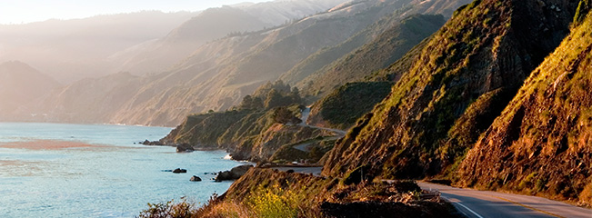 Pacific Coast Highway, late in the afternoon